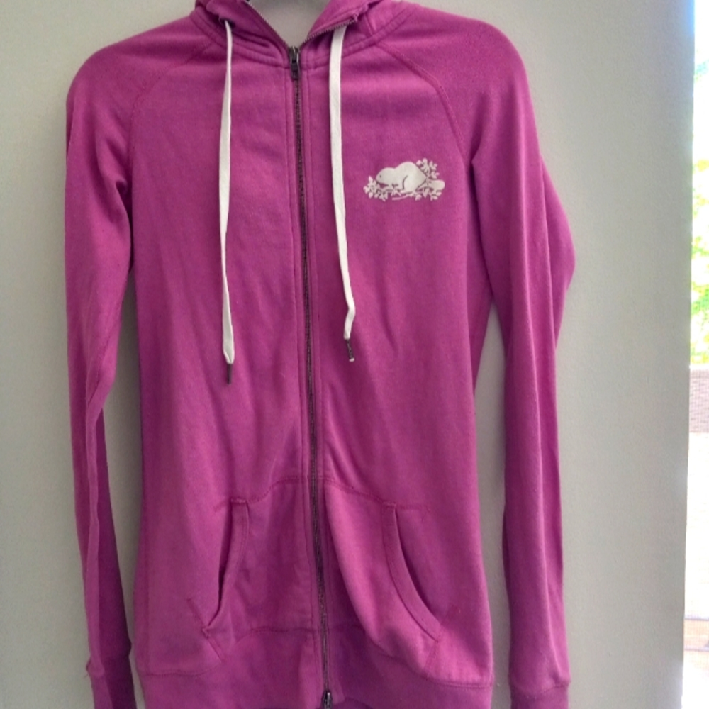 Pink Roots Zip Up Hoodie Size XS